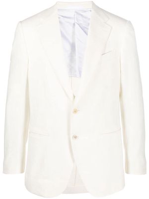 Caruso single-breasted cashmere blazer - Neutrals