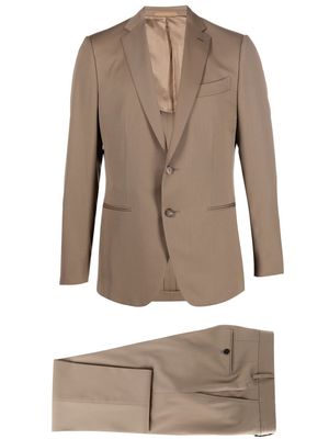 Caruso single breasted suit - Brown
