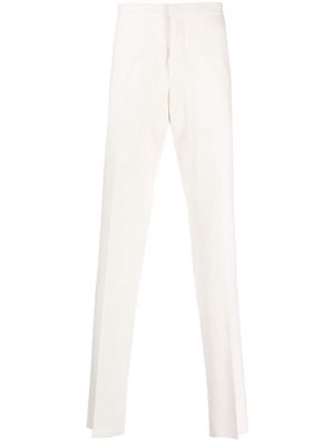 Caruso slim-cut tailored trousers - Neutrals
