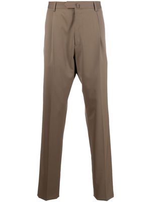 Caruso straight-leg cut trousers - Brown