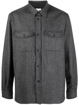 Caruso wool-cashmere shirt - Black