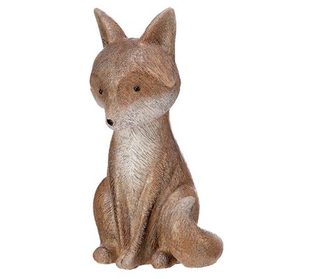 Carved Sitting Fox 6 By Valerie