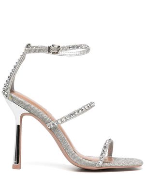 Carvela Charmed rhinestone-embellished sandals - Silver