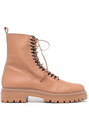 Carvela Sultry Chain lace-up boots - Brown