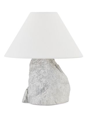 Carver 1-Light Table Lamp - Patina Brass Stone