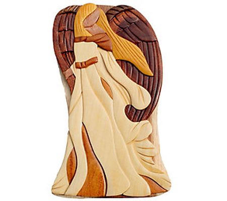 Carver Dan's Blonde Angel Puzzle Box with Magne t Closures