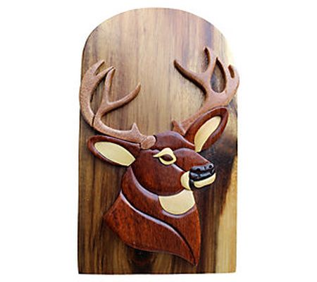 Carver Dan's Buck Puzzle Box with Magnet Closur es