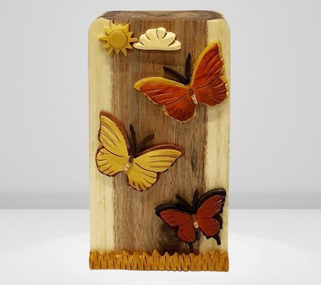 Carver Dan's Butterflies Puzzle Box