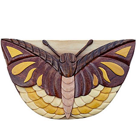 Carver Dan's Butterfly Puzzle Box with Magnet C losure