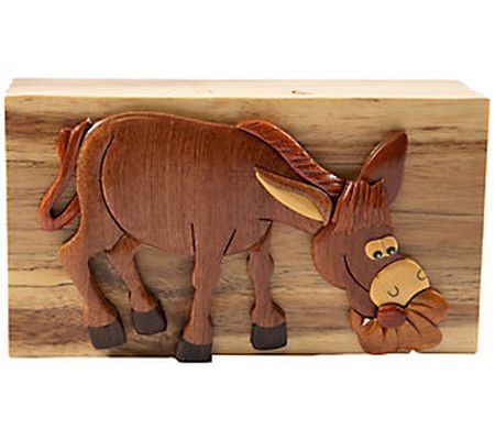 Carver Dan's Donkey Food Puzzle Box with Magnet Closures