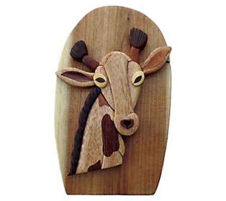 Carver Dan's Giraffe Puzzle Box with Magnet Clo sures