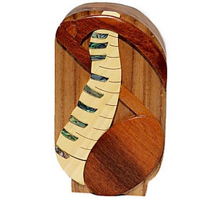 Carver Dan's Mother of Pearl Piano Puzzle Box w ith Magnets