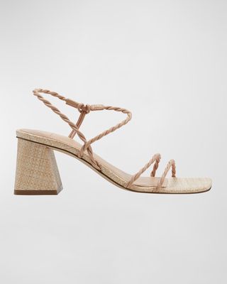 Carys Braided Block-Heel Sandals