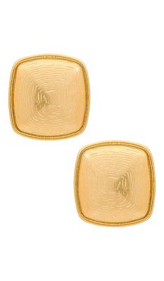 Casa Clara Abyss Earrings in Metallic Gold.
