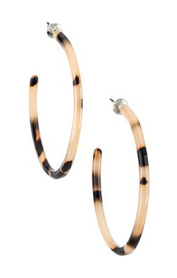 Casa Clara Inga Hoops in Black & White.