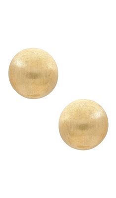 Casa Clara Madrid Earring in Metallic Gold.