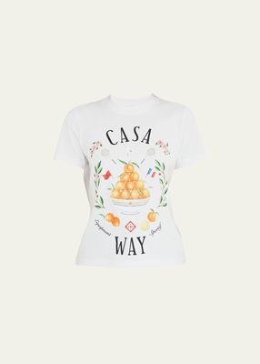 Casa Way Printed Fitted T-Shirt