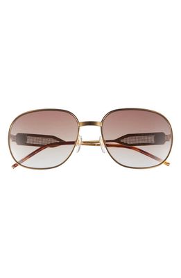Casablanca 60mm Gradient Square Sunglasses in Gold/Silver/Red/Brown