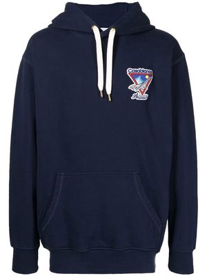 Casablanca Aiiiiir embroidered-motif hoodie - Blue
