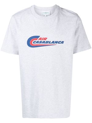 Casablanca Air-print organic cotton T-shirt - Grey
