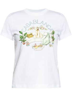 Casablanca Appartement Dans Les Airs T-shirt - White