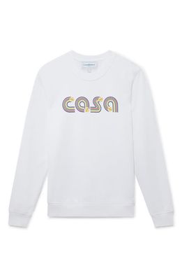 Casablanca Casa Organic Cotton Sweatshirt in White