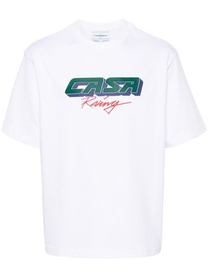 Casablanca Casa Racing 3D cotton T-shirt - White