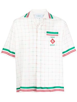Casablanca Casa Sport check-print shirt - White