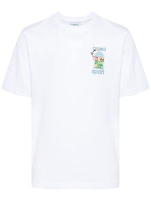 Casablanca Casa Sport cotton T-shirt - White