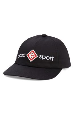 Casablanca Casa Sport Logo Embroidered Baseball Cap