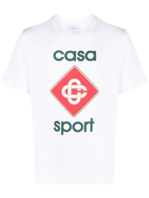 Casablanca Casa Sport logo T-shirt - White