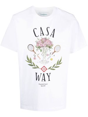 Casablanca Casa Way graphic-print T-shirt - White