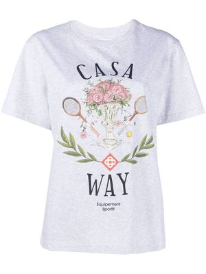 Casablanca Casa Way print T-shirt - Grey