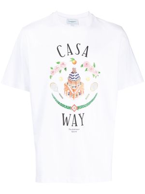 Casablanca Casaway short-sleeve T-shirt - White
