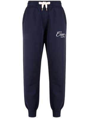 Casablanca Caza embroidered track pants - Blue