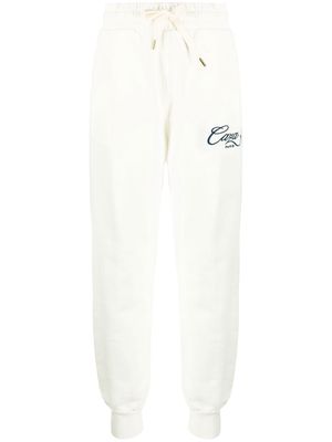 Casablanca Caza embroidered track pants - OFF-WHITE LOOPBACK