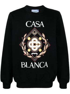 Casablanca Championship Diamond organic-cotton sweatshirt - Black