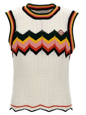 Casablanca chevron Vest