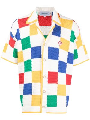 Casablanca crochet-knit shirt - Multicolour