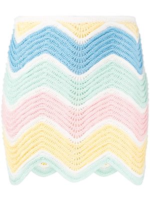 Casablanca crochet straight skirt - Multicolour