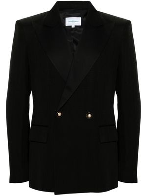 Casablanca double-breasted tuxedo blazer - Black