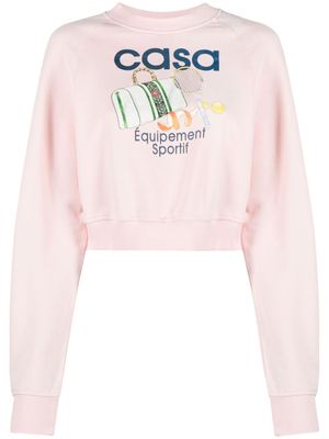 Casablanca Equipement Sportif organic cotton sweatshirt - Pink