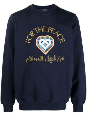 Casablanca For The Peace cotton sweatshirt - Blue