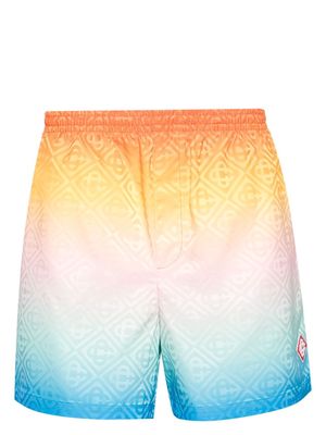 Casablanca gradient jacquard swim shorts - Orange