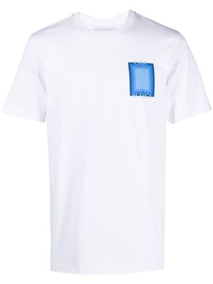 Casablanca graphic-print short-sleeved T-shirt - White