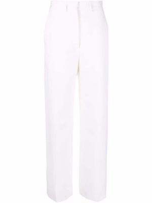 Casablanca high-waisted wide-leg trousers - White