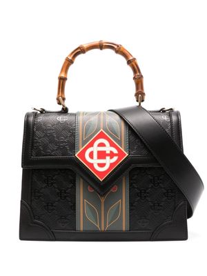 Casablanca Jeanne leather tote bag - Black