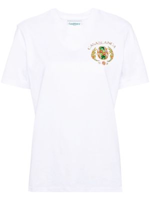 Casablanca Joyaux D'Afrique Tennis Club cotton T-shirt - White