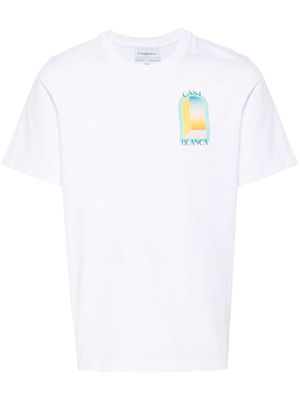 Casablanca L'Arche De Jour cotton T-Shirt - White