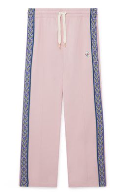 Casablanca Laurel Tape Organic Cotton Sweatpants in Pink